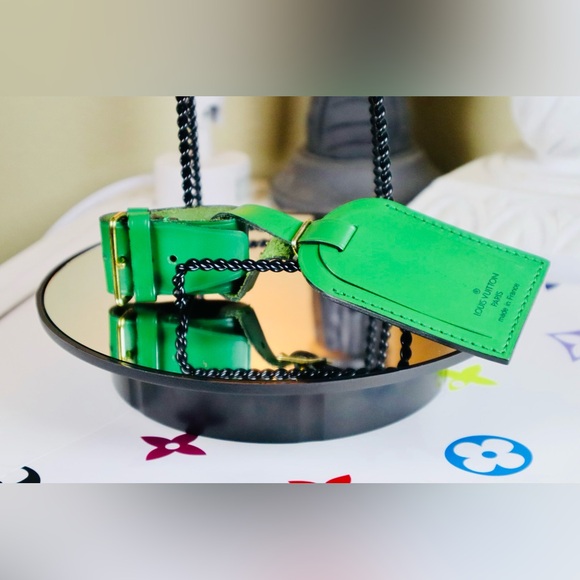 Authentic Rare Borneo Green Epi Louis Vuitton Epi Luggage Tag with Poign… - Picture 3 of 4